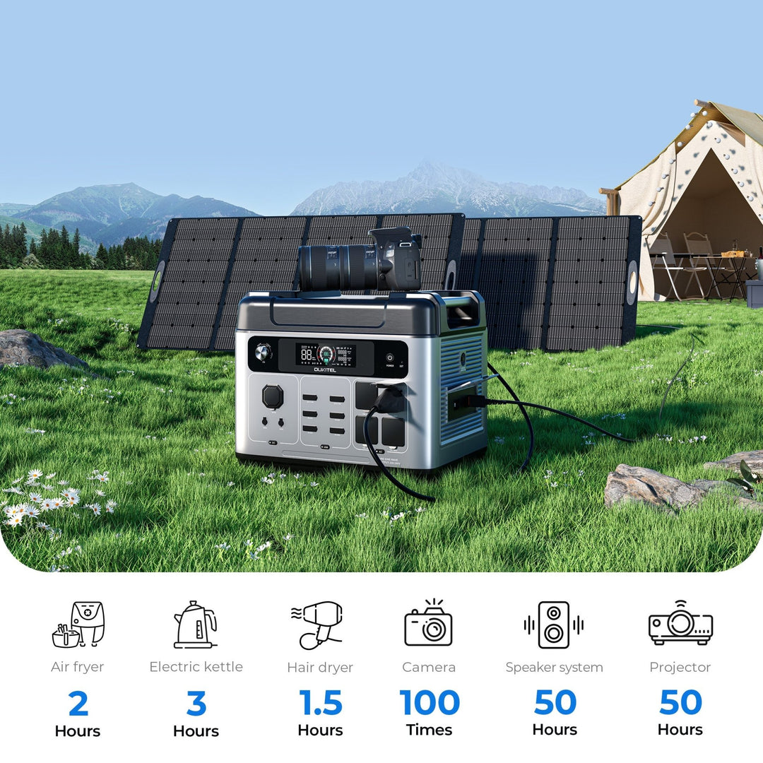 OUKITEL P2001 Plus+200W Solar Generator - Oukitel